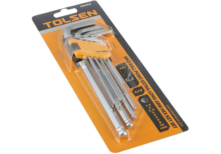 1.5-10mm Bộ lục giác bi 9 chi tiết Tolsen 20054