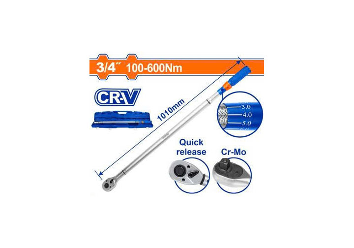 100-600Nm Cần siết lực 3/4" Wadfow WWQ3D34