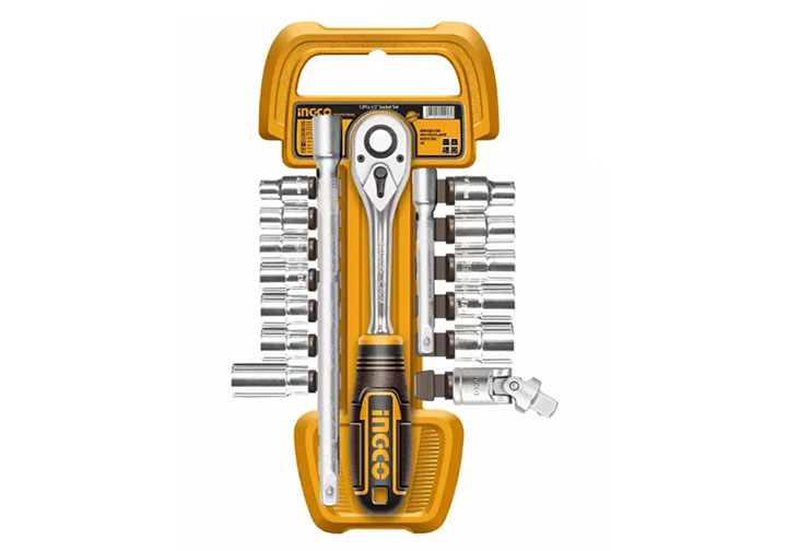 1/2" Bộ tuýp 10-24mm 17 chi tiết Ingco HKTS12171