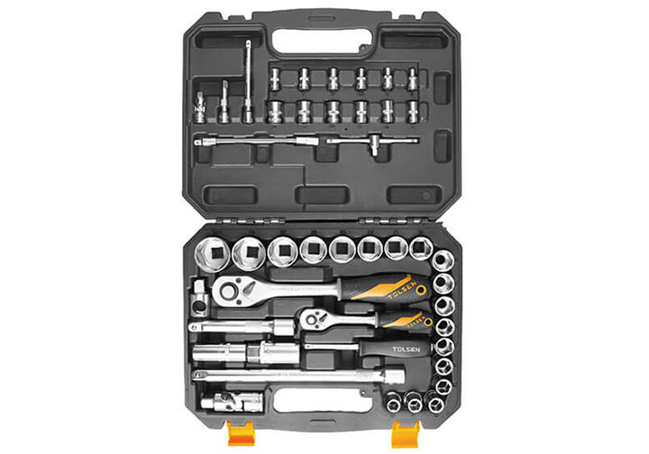 1/2" Bộ tuýp 10-32mm 45 chi tiết Tolsen 15142