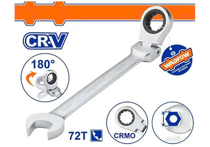 14mm Cờ lê vòng miệng tự động lắc léo Wadfow WSA6114