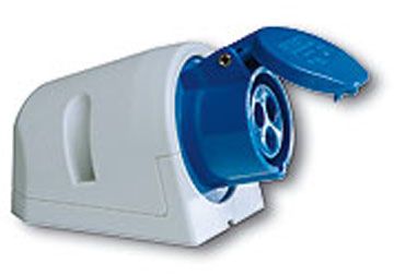 16A-5P-440V-6H-IP44 Ổ cắm nổi loại không kín nước