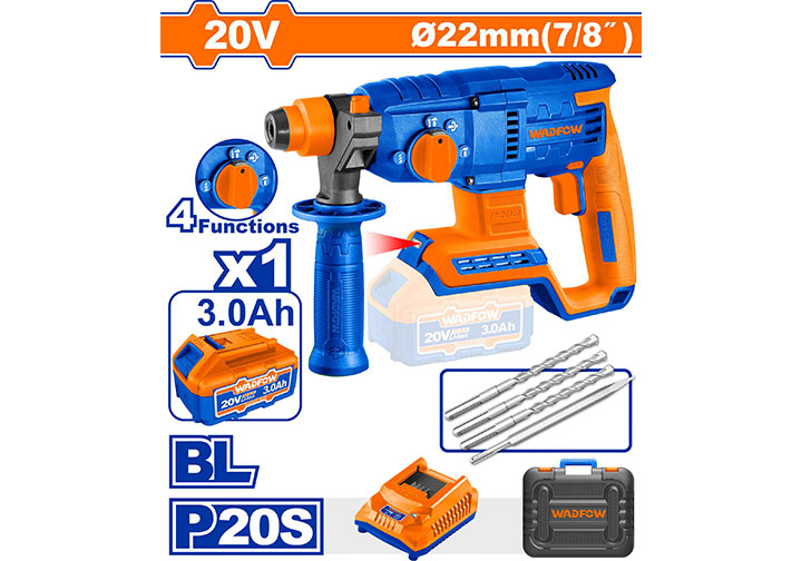 20V Máy khoan búa dùng pin Wadfow WLM1522