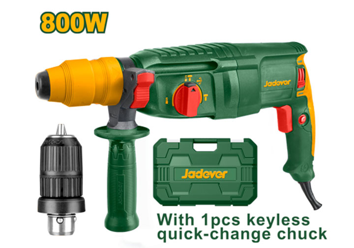 26mm Máy khoan búa 3 chức năng 800W Jadever JDRH1D26-2