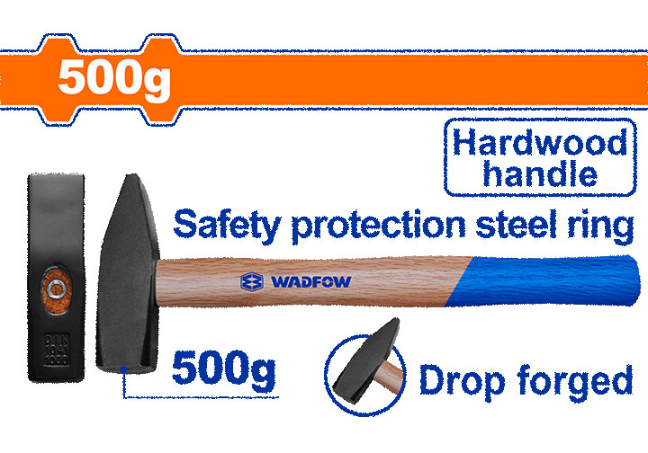 500g Búa cơ khí cán gỗ Wadfow WMB1305