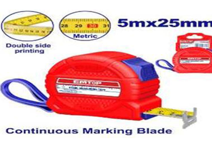 5m Thước cuộn thép (rộng 25mm) Emtop EMTP3825