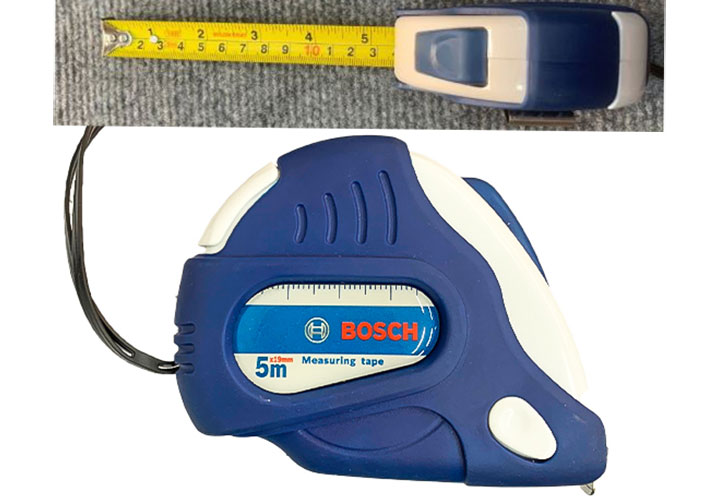 5mx19mm Thước cuộn thép hệ mét và inch Bosch 1619Z000177