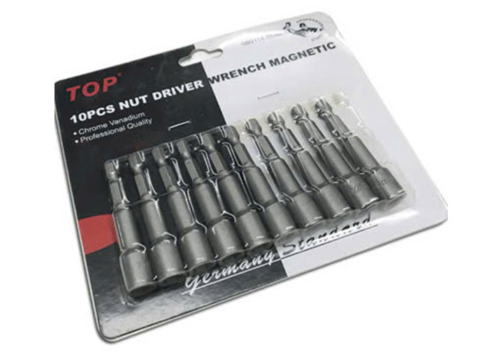 65mm Bộ đầu vít bắn tôn 8mm 10 chi tiết TOP 080114-8MM