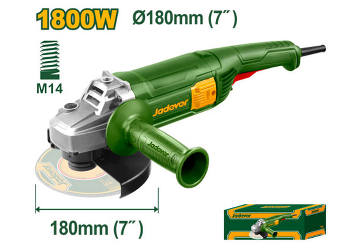 7" Máy mài góc công tắc bóp 1800W Jadever JDAG851801