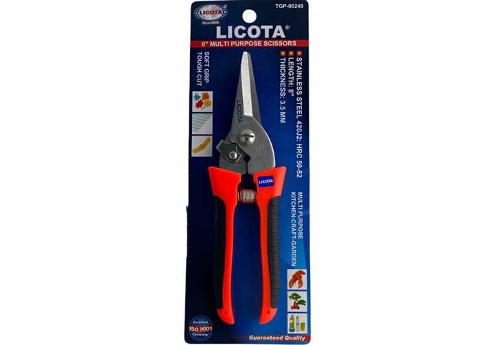 8" Kéo cắt cành nhọn Licota TGP-00248