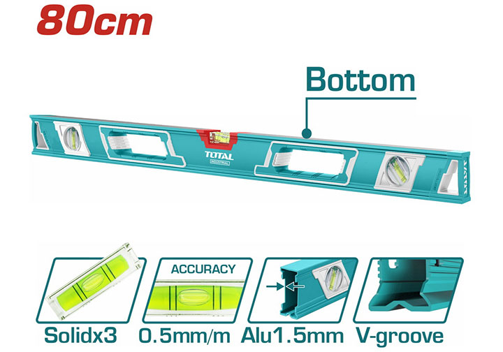 800mm Thước thủy (không từ) Total TMT28086
