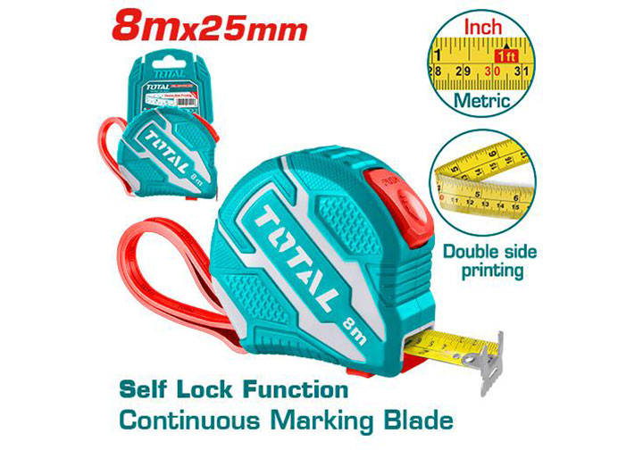8m Thước cuộn thép (rộng 25mm) Total TMT126281
