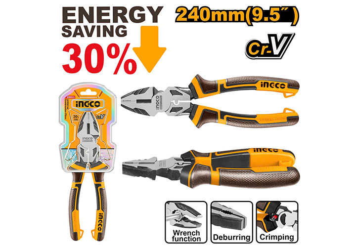 9.5" Kìm điện cao cấp INGCO HHCP28240