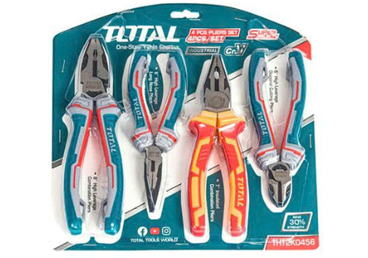 Bộ kìm đa năng 4 chi tiết Total THT2K0456