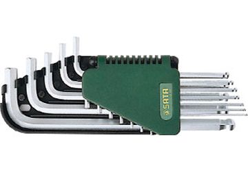 Bộ lục giác đầu bi tay cầm dài 9 chi tiết Sata 09-105