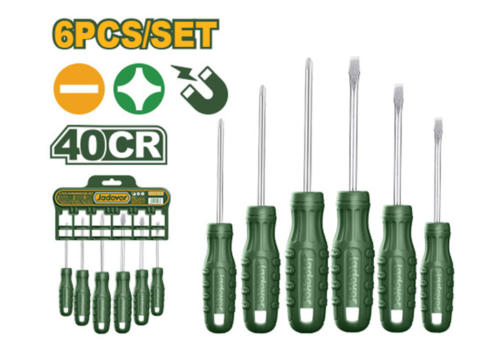 Bộ tuốc nơ vít bake và dẹp 6 chi tiết Jadever JDSS2206