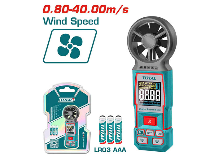 Máy đo tốc độ gió kỹ thuật số Total TETAN031