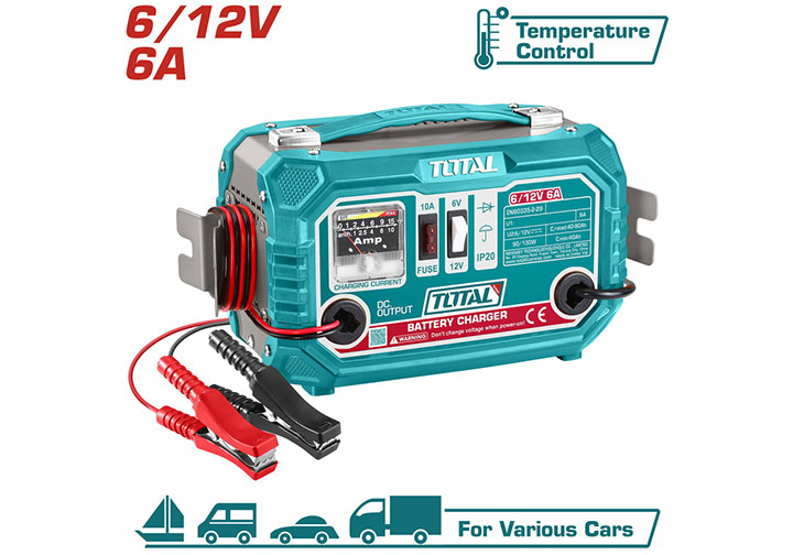 Máy sạc bình ắc qui Total TBC1501