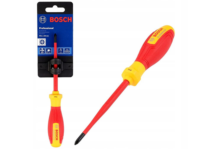 PH2x125mm Tuốc nơ vít bake cách điện 1000V Bosch 1600A02NB9