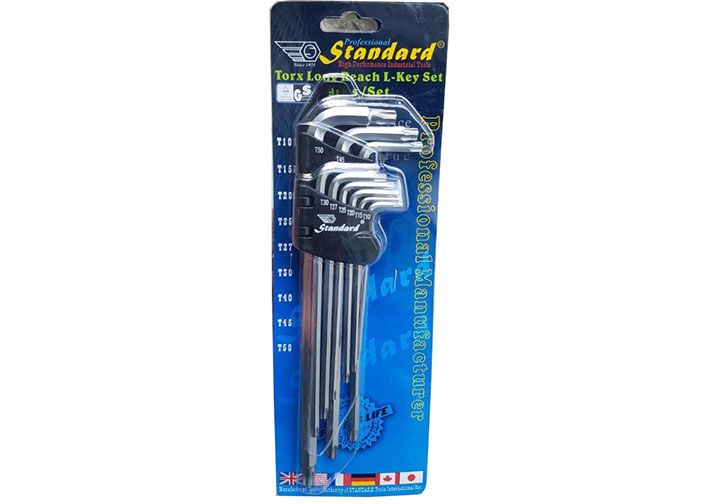 T10-T50 Bộ lục giác đầu sao 9 chi tiết Standard